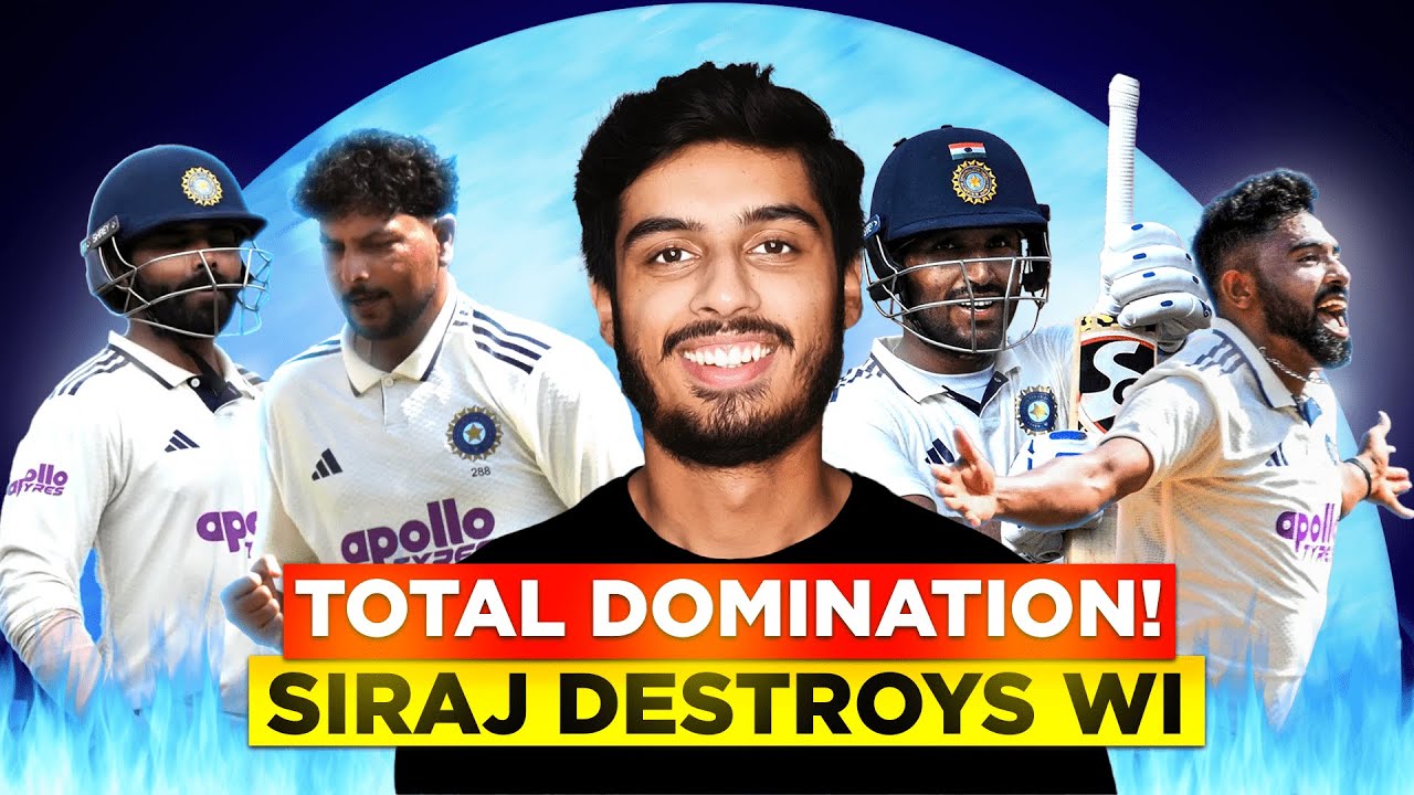 India *DESTROYS* West Indies!! | Siraj on Fire🔥🔥 | Rahul,Jurel Score TON!! |  Jadeja Rattles WI!!😍😍