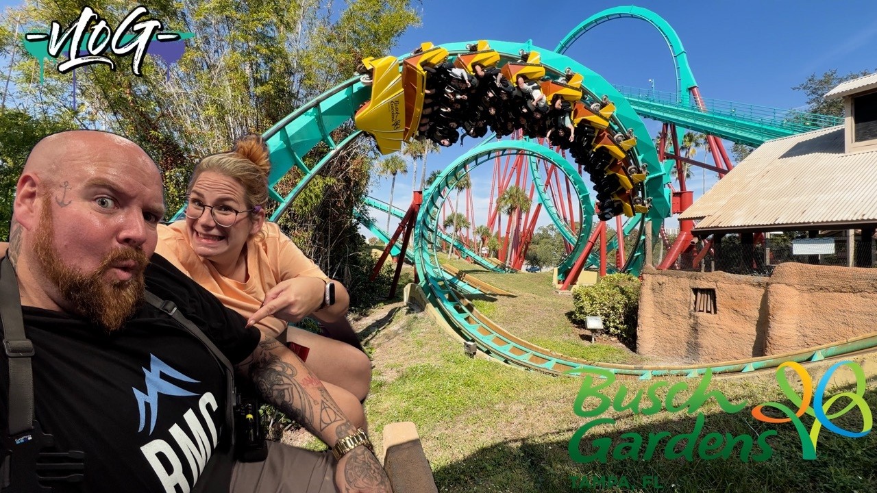 Hier musst du hin um mal richtig krasse Achterbahnen zu fahren! Busch Gardens Tampa - VLOG