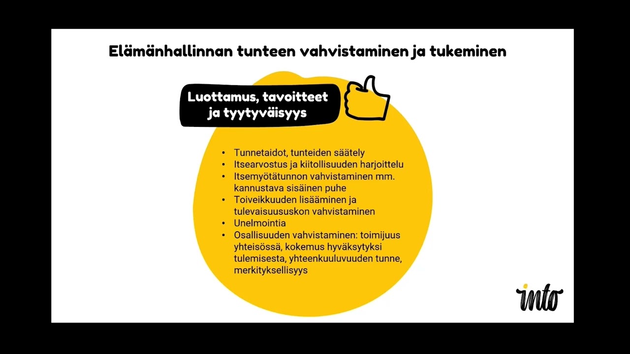 Mitä on elämänhallinta? Miten sitä vahvistetaan? (Into)