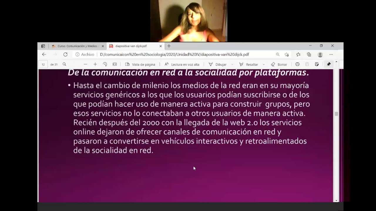 La cultura de la conectividad - Van Dijk - Webex 16-03