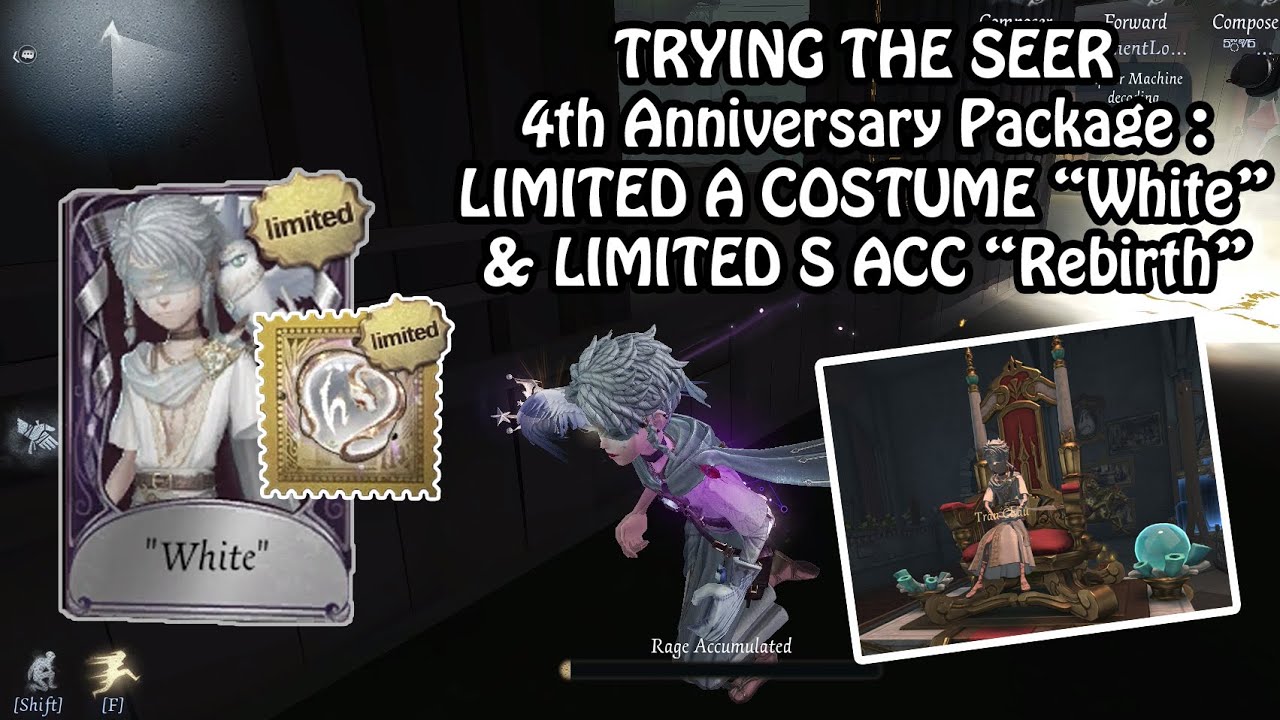 Trying the Anniversary Package Seer A Costume “White” & his S acc “Rebirth”