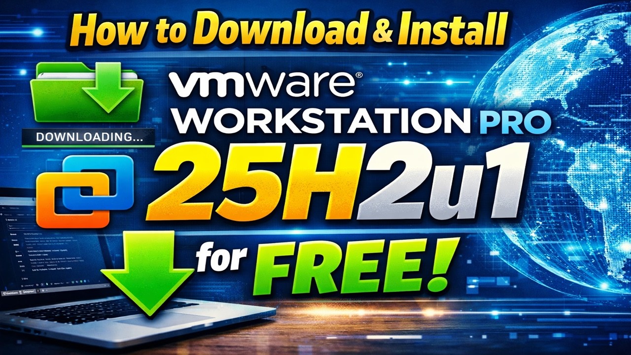 How to Download & Install VMware Workstation Pro 25H2u1 for FREE (2026)