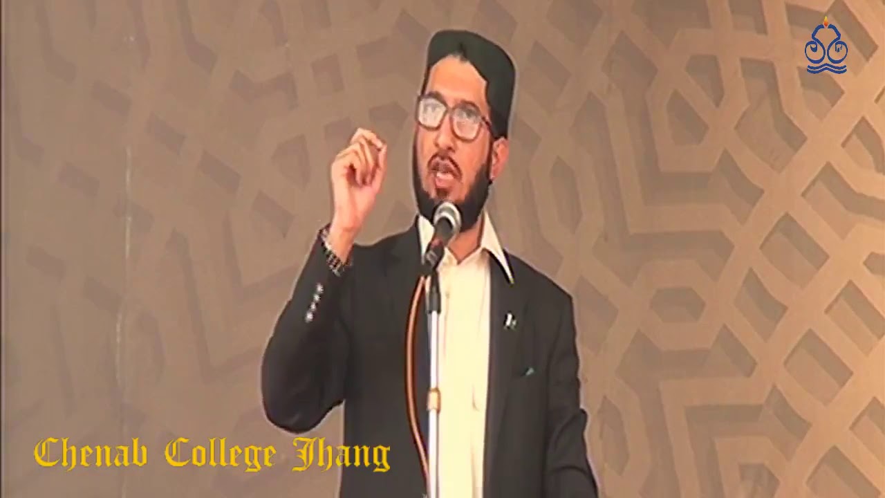 Sahibzada Sultan Ahmad Ali Sahib in Jhang Milad e Mustafa Chenab College 2019