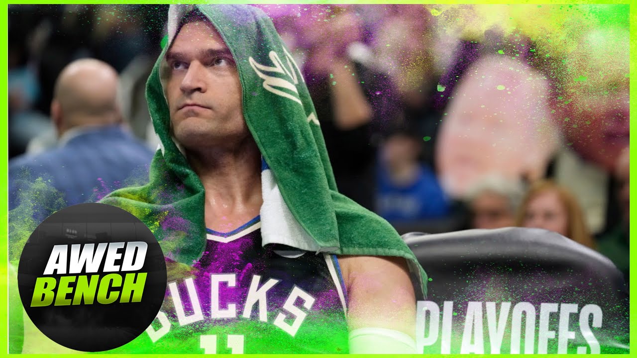 Bucks Bench Holding Back Emotion After Ziaire Williams Dunks On Brook Lopez | awedbench