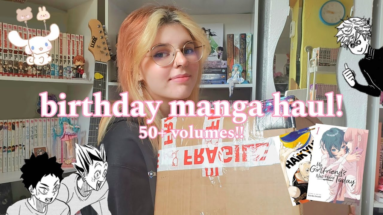 huge birthday manga haul! 🎀 50+ volumes, scifier & forbidden planet