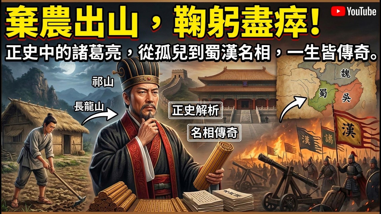 拋開演義！正史拆解諸葛亮六大人生節點，藏盡智慧與執念