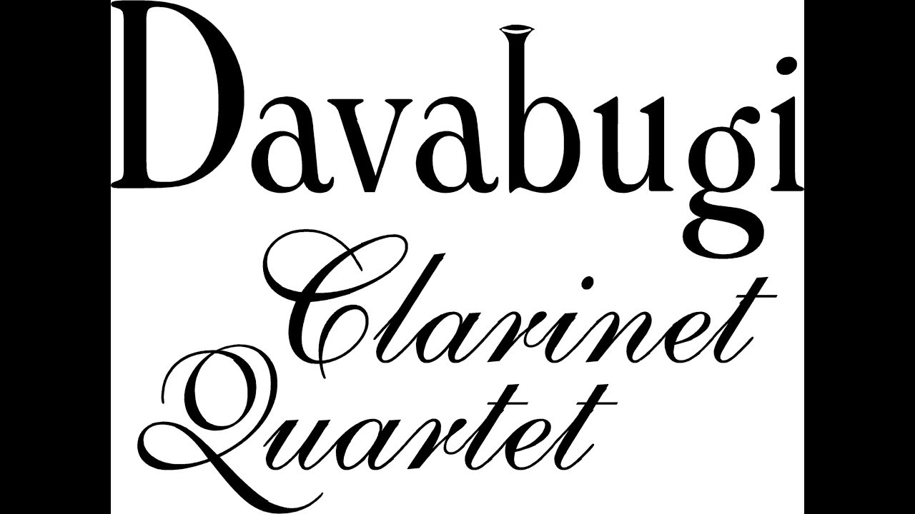 Jean Francaix: Petite Quatuor,  3rd movement, Davabugi Clarinet Quartet