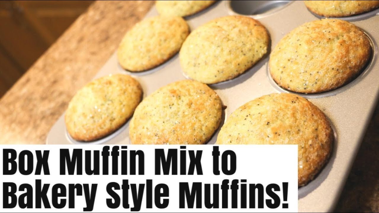 Box Muffin Mix to Bakery Style