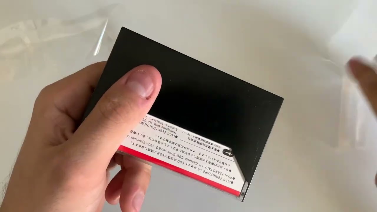 Novel FUJI Ferrotape - unboxing a new NOS Audio Cassette Tape from the 70s with ASMR Sound
