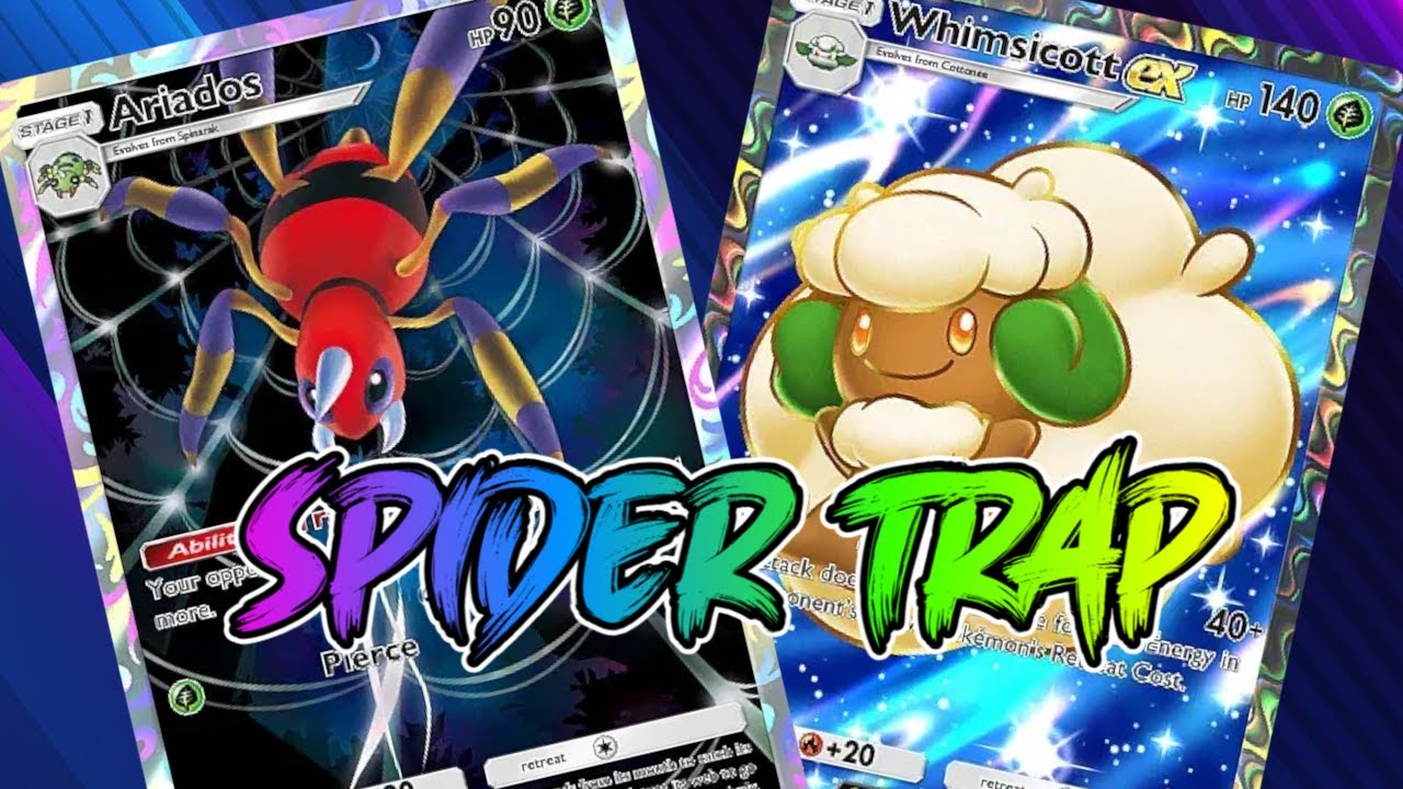 Whimsicott EX is TOO STRONG With Ariados!! No Retreat and Tons of Damage!! | Pokemon TCG Pocket