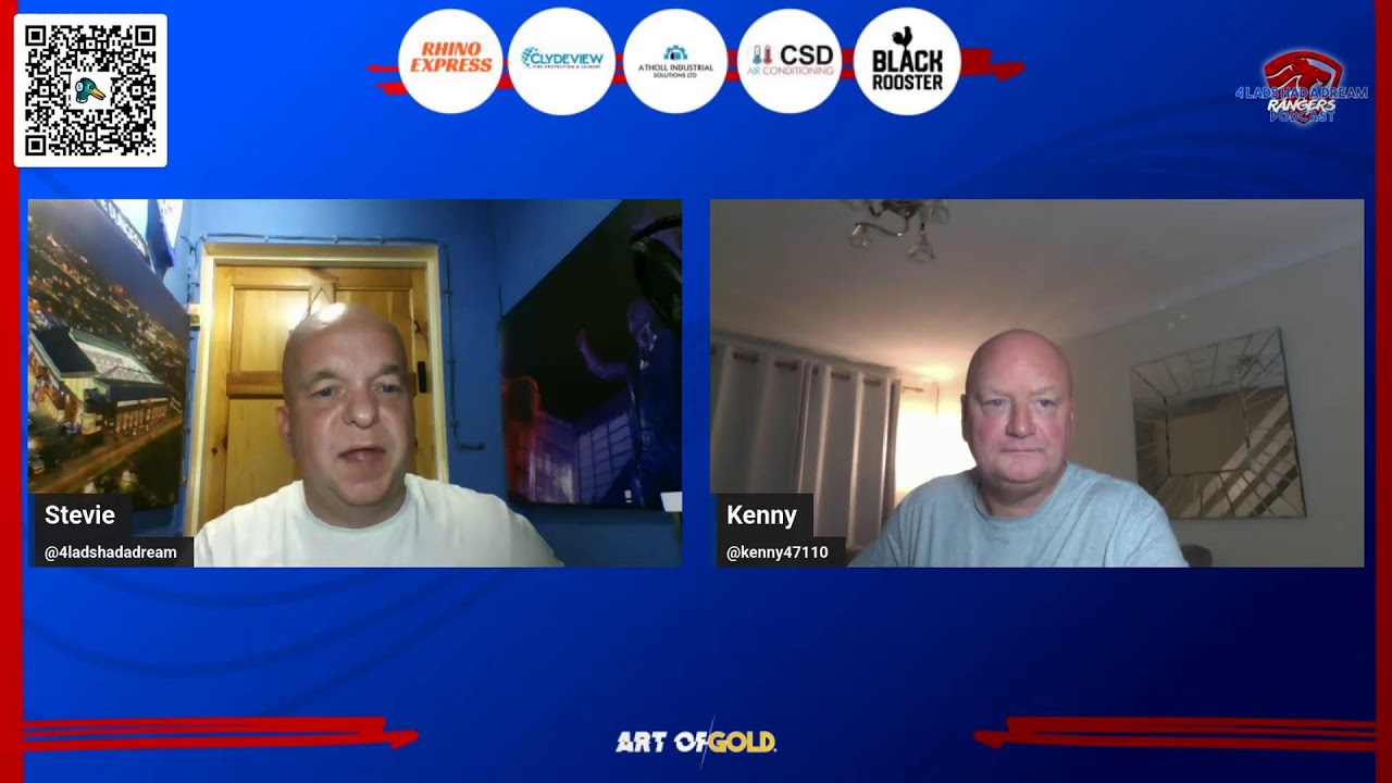 4Lads Rangers Monday night live - Martin gone, what now for Rangers?