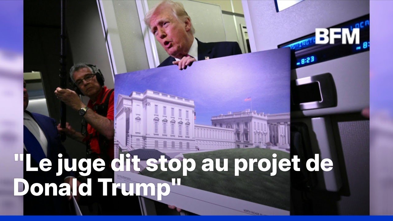 Un juge ordonne la suspension de la construction de la salle de bal de Trump &agrave; la Maison Blanche
