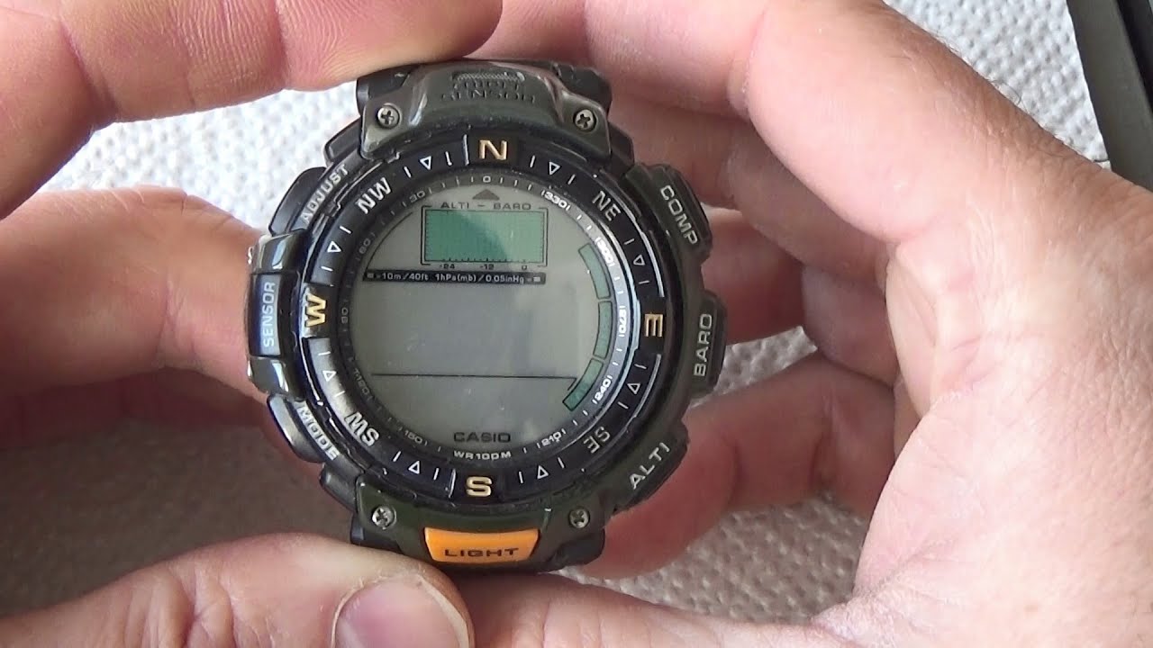 Замена батареи Casio Pro Trek 2