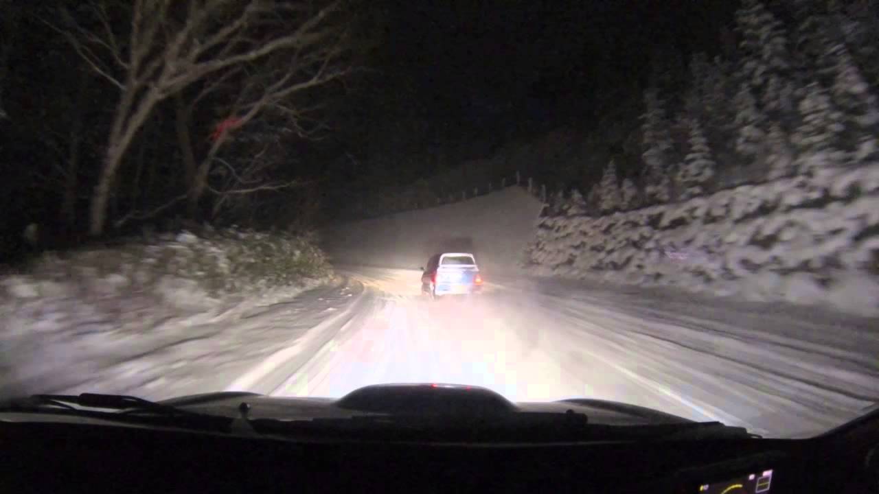 アルトワークス雪ドリ追走