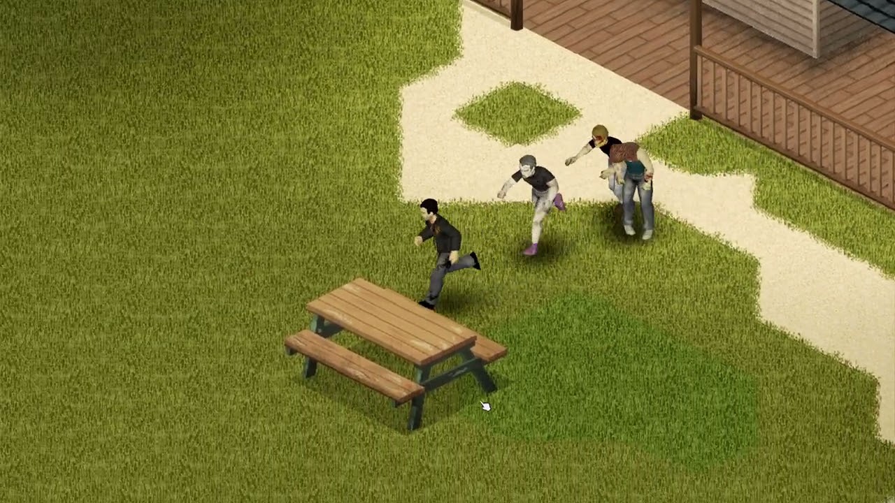 Playing sprinters in project zomboid be like