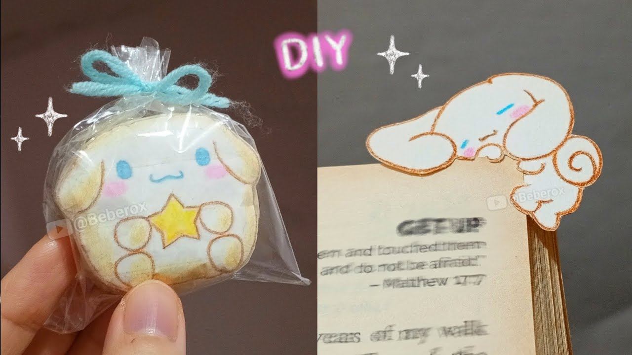 Cute Sanrio Cinnamoroll 💖 DIY Squishy & Bookmark | ASMR | Drawing 