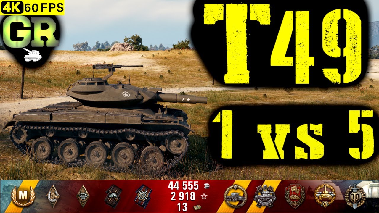 World of Tanks T49 Replay - 7 Kills 5.3K DMG(Patch 1.4.0)