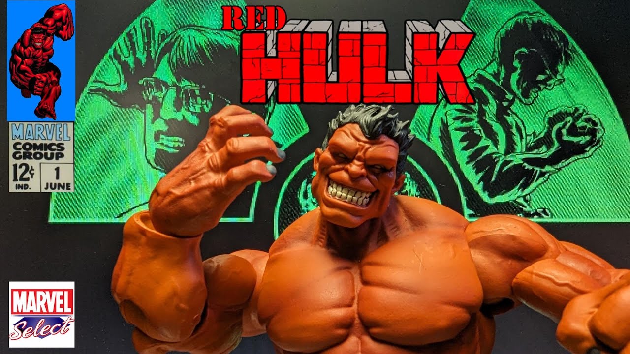 Marvel Select Red Hulk Unboxing & Review of the 7 inch Scale Action Figure by Diamond Select Toys.
