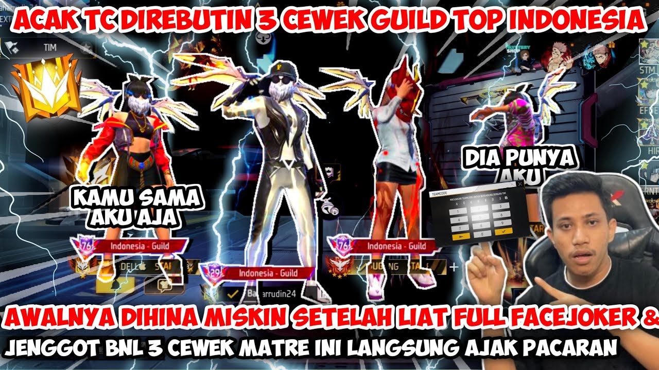 ACAK ACAK TC DITIKUNG SAMA 3 CEWEK MATRE GUILD TOP INDO SETELAH LIAT FACEJOKER & SET SEREM TERBARU😱
