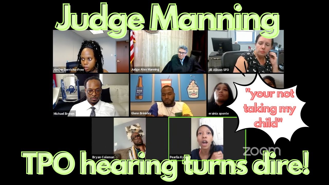 Judge Manning orders police to remove child from custody ON ZOOM! 