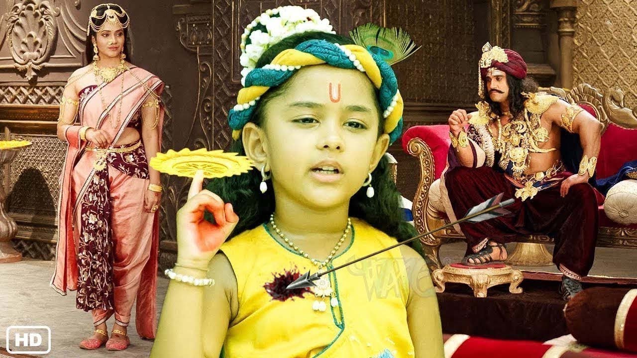 क्या हुआ जब कान्हा ने मामा कंस के भरी सभा में उसके ऊपर सुदर्शन चक्र उठा लिए | यशोमती मईया के नंदलाला