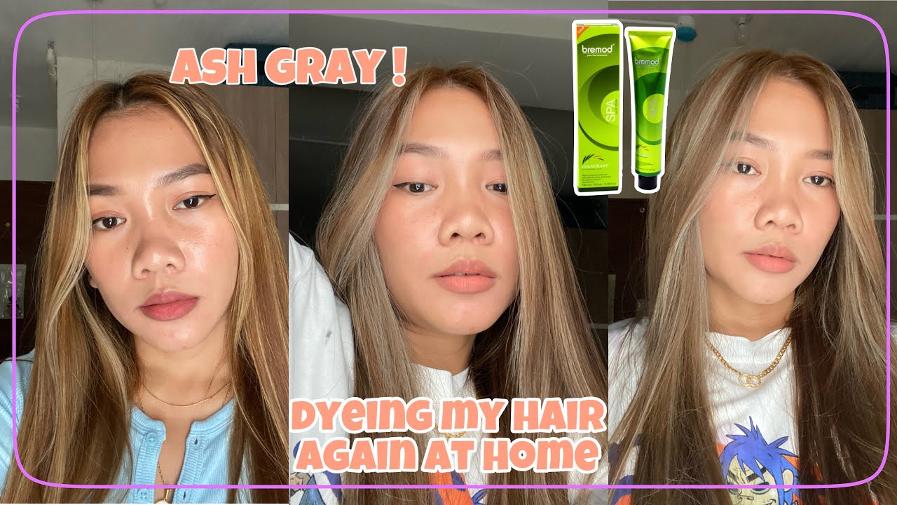 ASH GRAY HAIR COLOR USING BREMOD