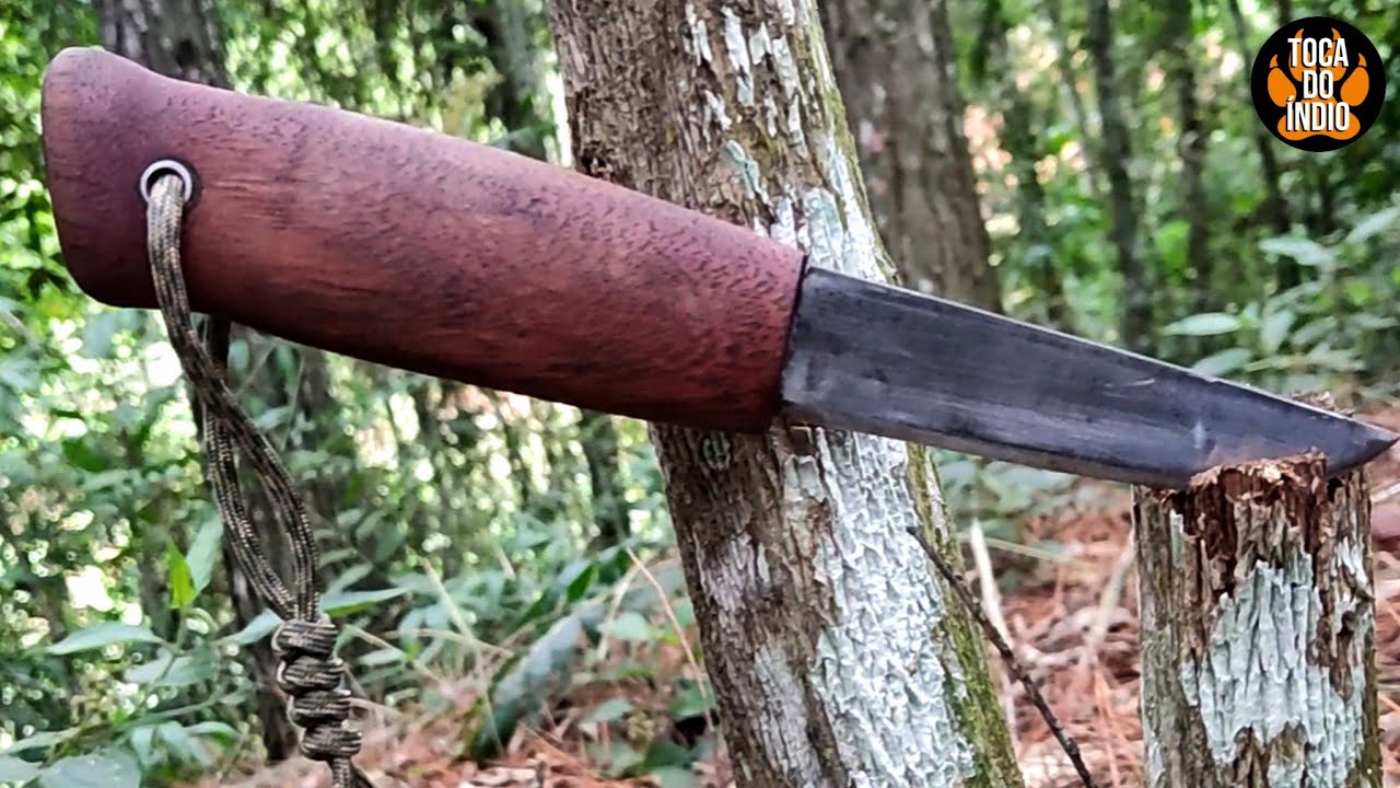 FACA DE BUSHCRAFT ARTESANAL - PUUKKO  @canalfogoprimitivo2.0edcbu97