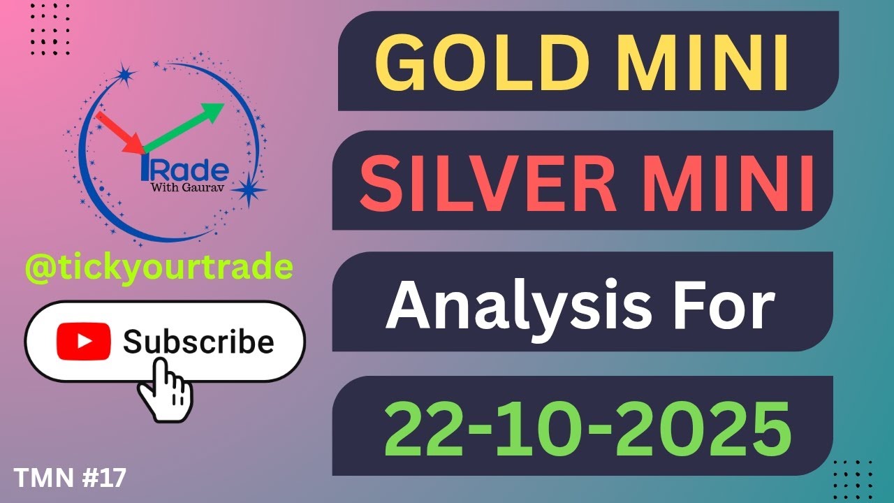 GOLD MINI ANALYSIS FOR Wednesday | 22 Oct 2025 | SILVER MINI PREDICTION FOR Wednesday |   #gold 
