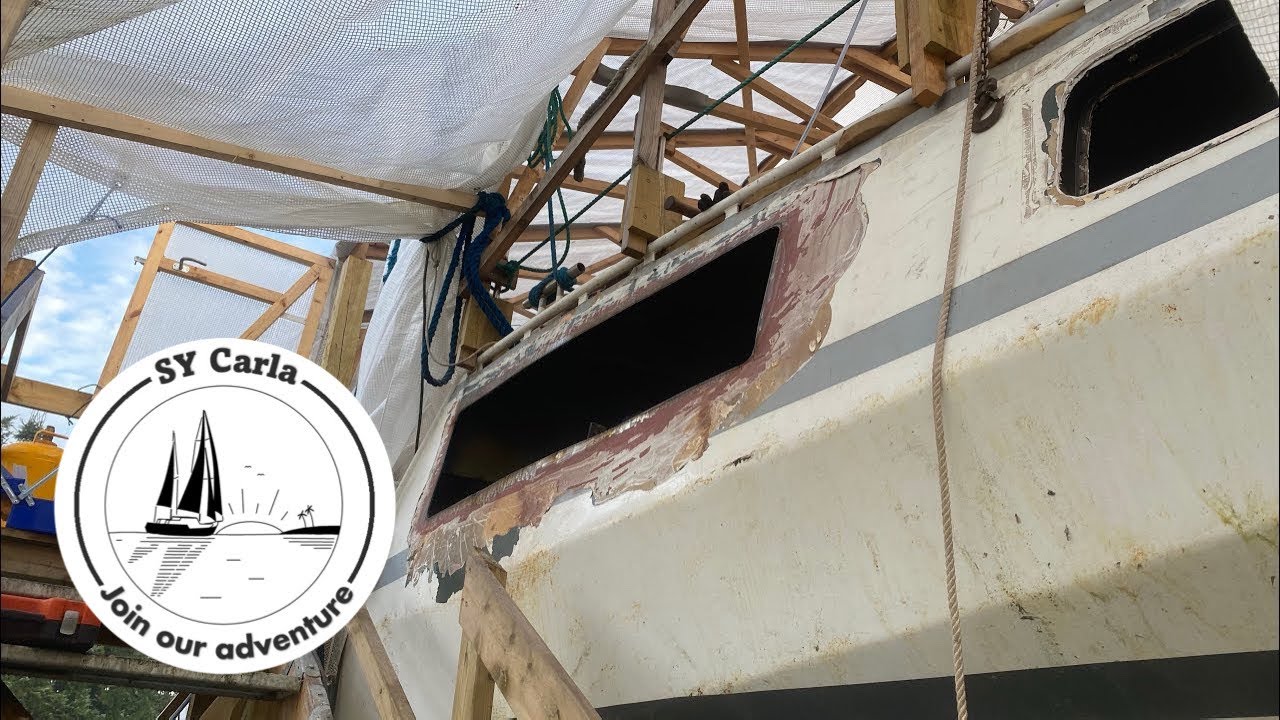 Removing aft portholes! The restoration of SY Carla part 16