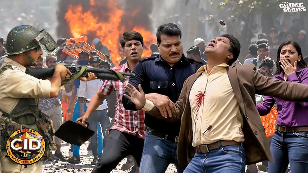 शहर मे हो रहे दंगो को रोकने के लिए पुलिस ने चलाई गोली और लग गई अभिजीत को | CID | Latest New Episode