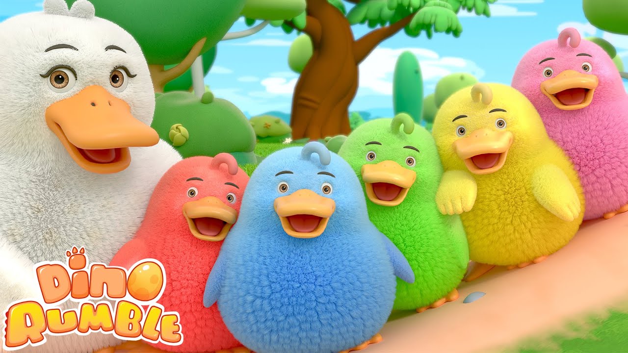 🦆Five Little Ducks Song | Kids Song |Nursery Rhymes for Kids👣👣