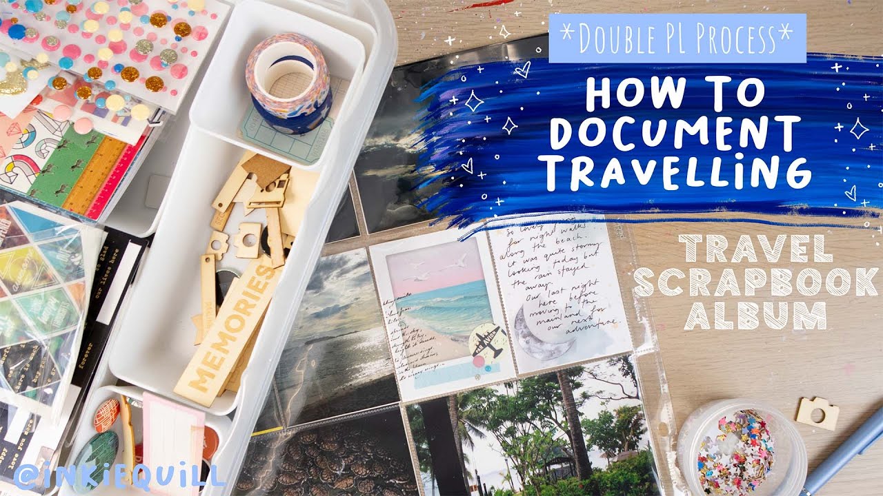 How To Document Travel Adventures // TRAVEL SCRAPBOOK ALBUM