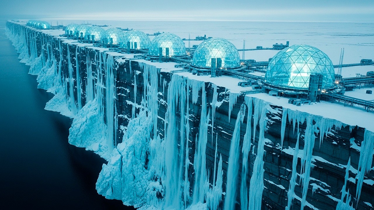 Drone Flew Over The Ice Wall Of Antartica And Captured The Most Shocking Footage Ever...