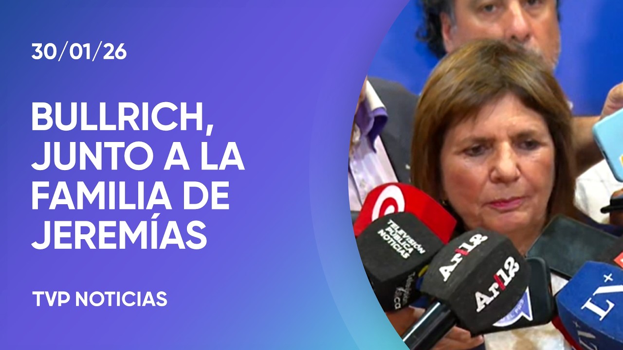 Bullrich recibió a la familia de Jeremias Monzón