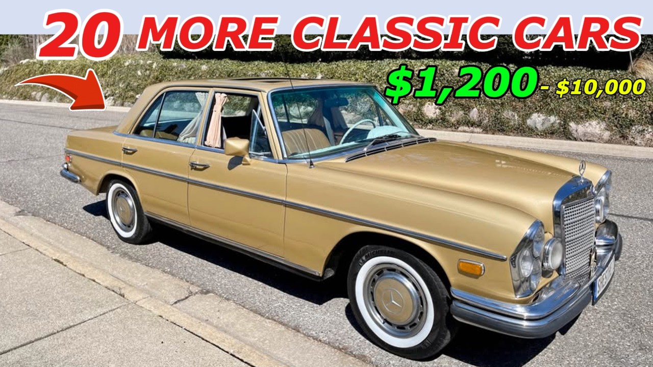 20 Classic Cars Under $10,000 – Insane Deals Starting at $1,200!