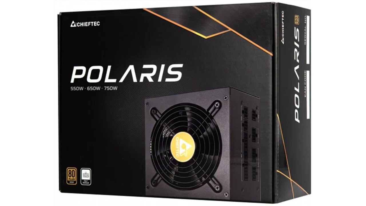 БЖ 550W Chieftec POLARIS PPS-550FC, 120 mm, 80+ GOLD, Cable management, retail