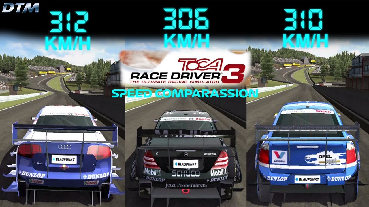 TOP SPEED OF CARS: TOCA Race Driver 3 - #01 (DTM)