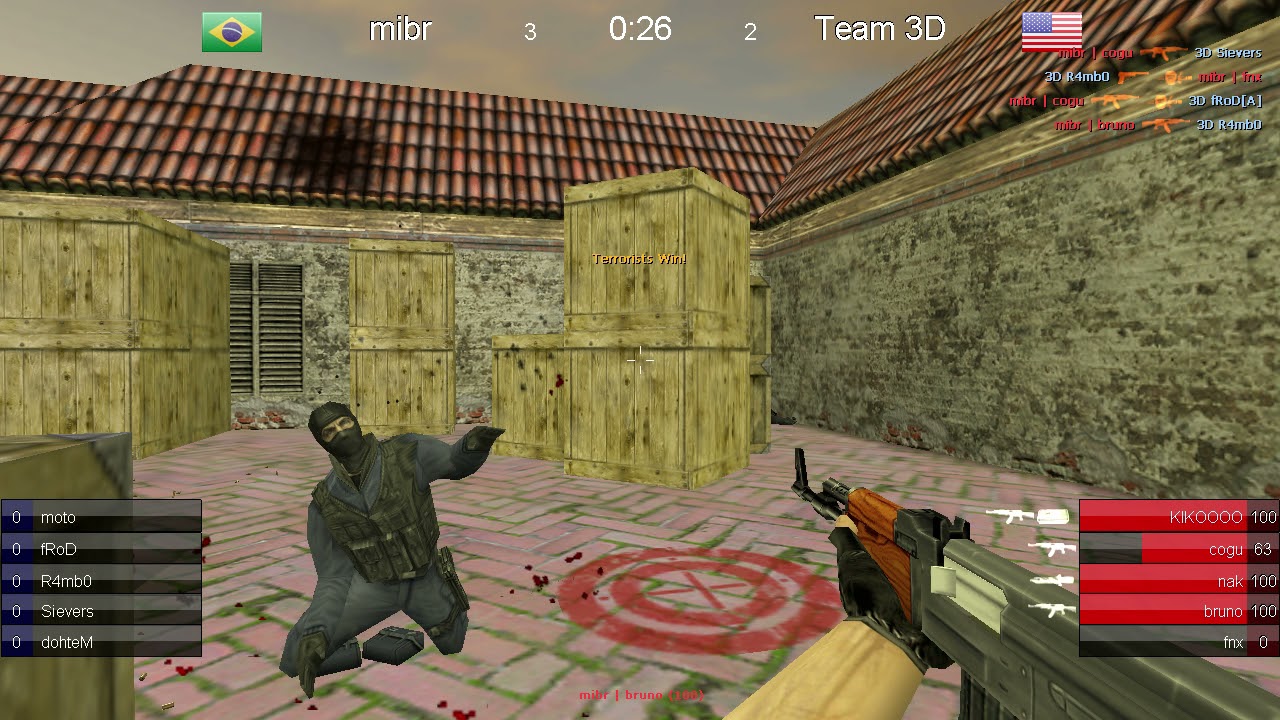 [ HLTV ] mibr vs Team 3D (WCG 2006 Pan-American) @3 MAP
