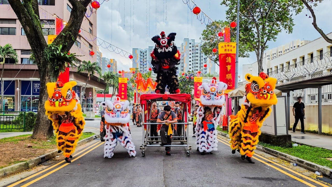 惹兰龍獅方 Relan Dragon and Lion Arts @ Lor Koo Chye Sheng Hong Temple Assoc  - Lion Dance Performance