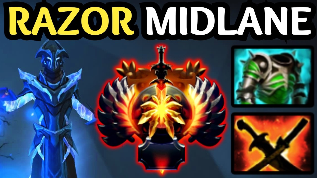 🔥 RAZOR Mid — INSANE Static Link Pressure 🔥 Dota 2 Gameplay