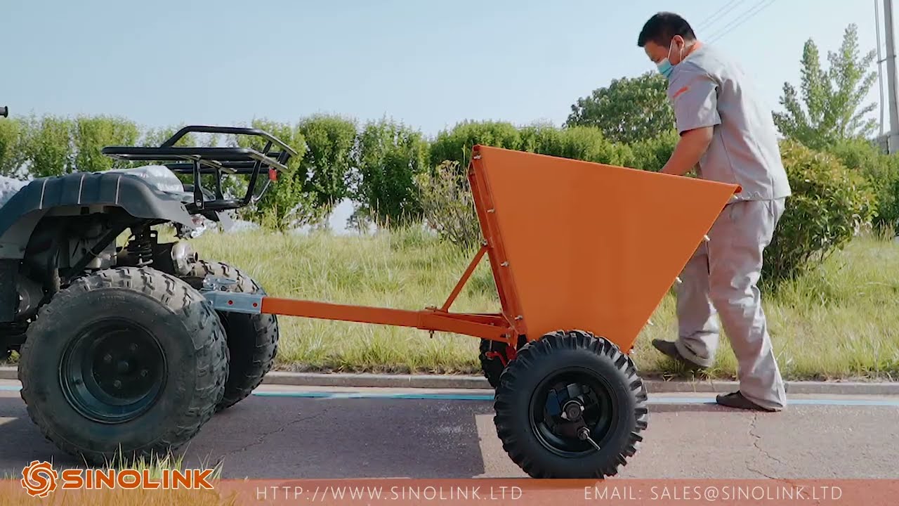 SINOLINK ATV  270L Large Factory Supply Snow Antiskid Sand Salt Spreader Winter road maintenance