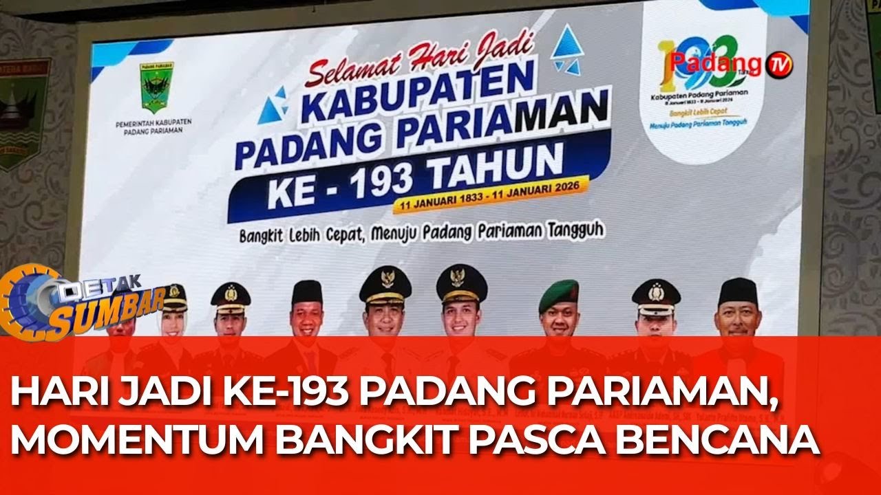 Hari Jadi ke-193 Padang Pariaman, Momentum Bangkit Pasca Bencana