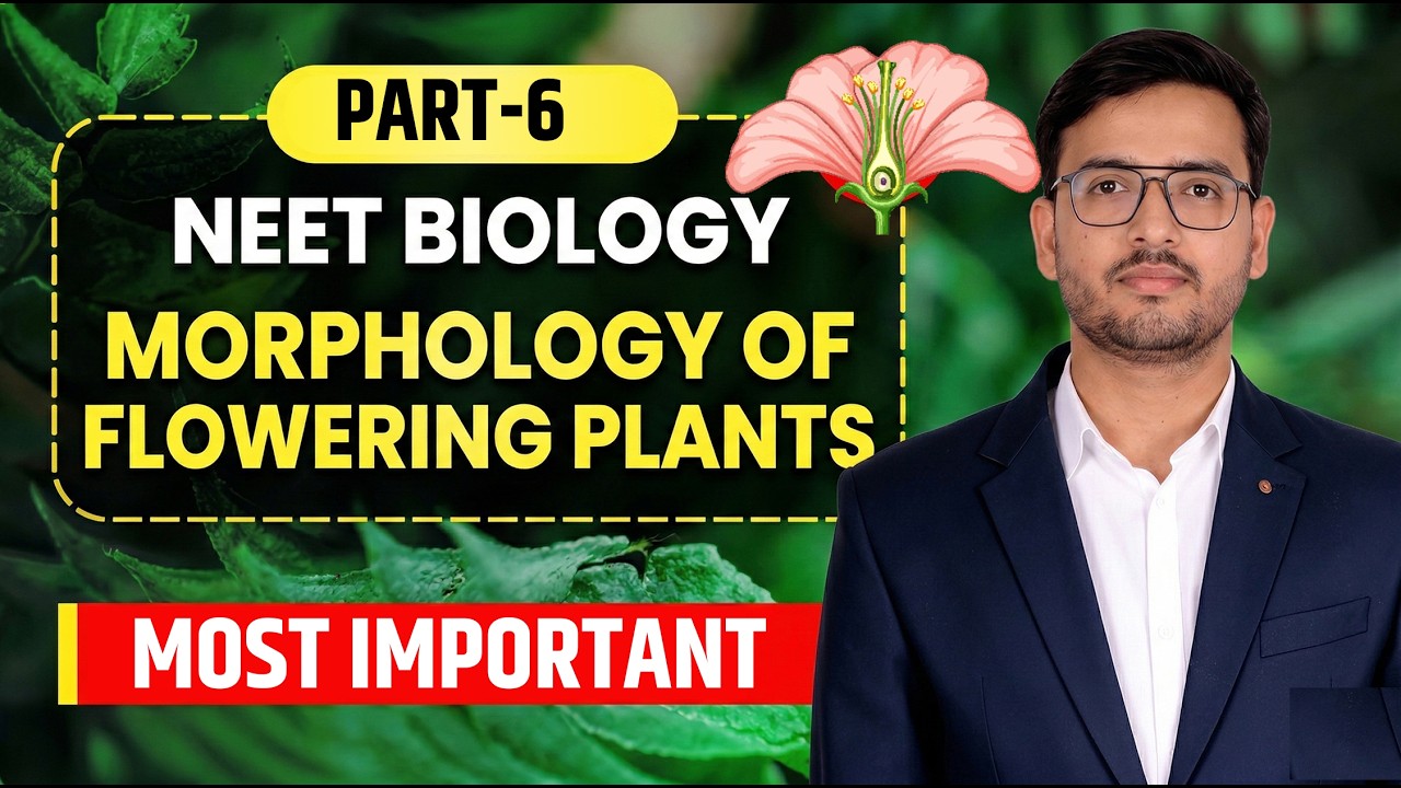 Morphology of Flowering Plants  | NEET Biology 2026 | Complete NCERT