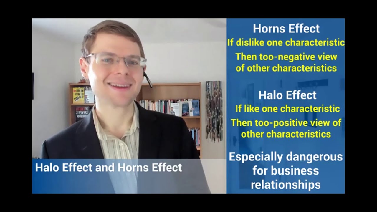 Halo effect and horns effect - clip from webinar presentation