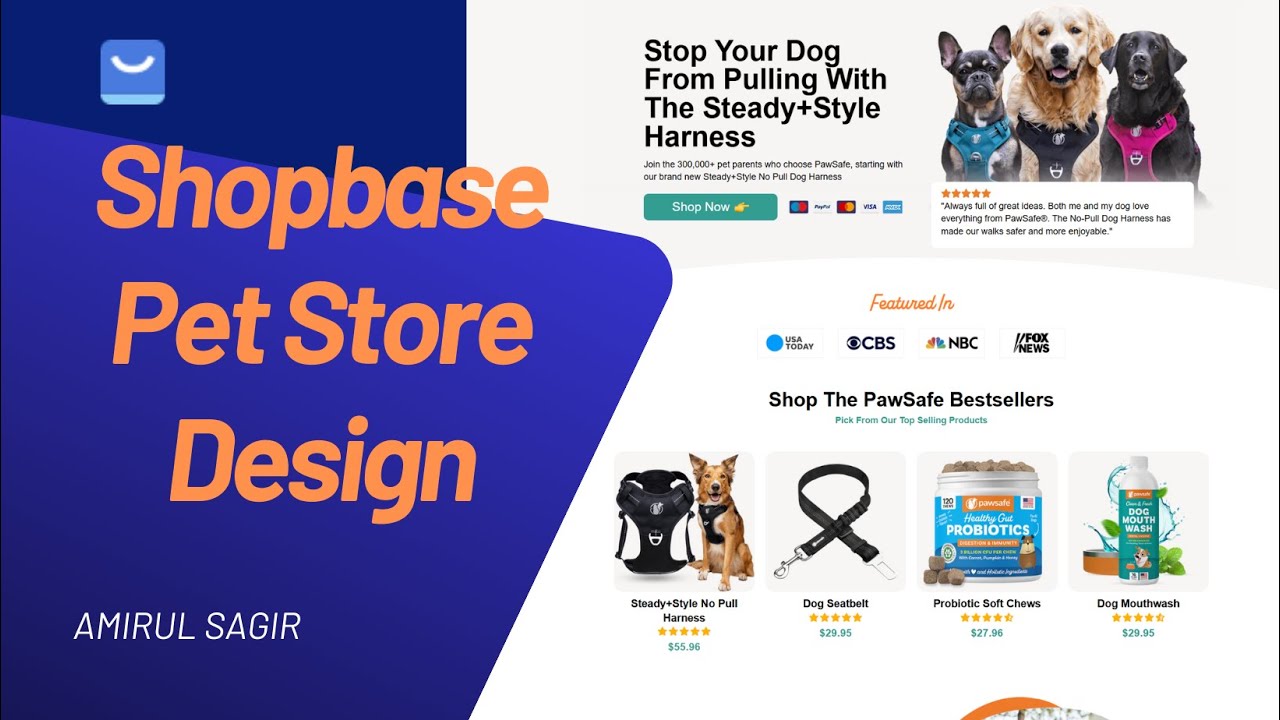 Shopbase Custom Pet Store design | Theme customised on Plusbase