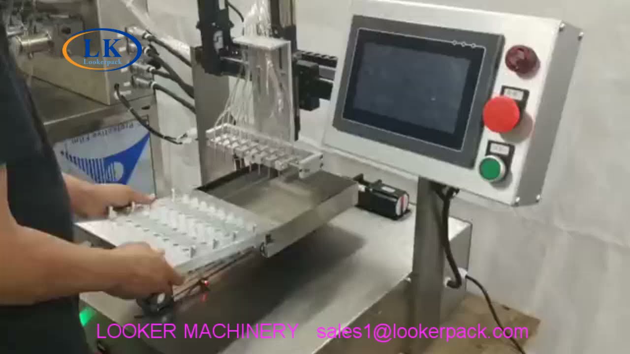 16 nozzles Min. 0.1g ceramic pump high accurancy filling machine for Nucleic acid detection reagent