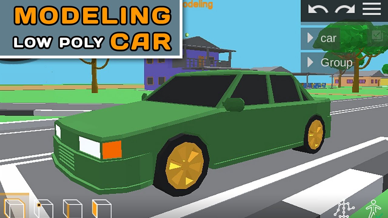 Modeling Car in Prisma 3D App | Low Poly 3D Model |