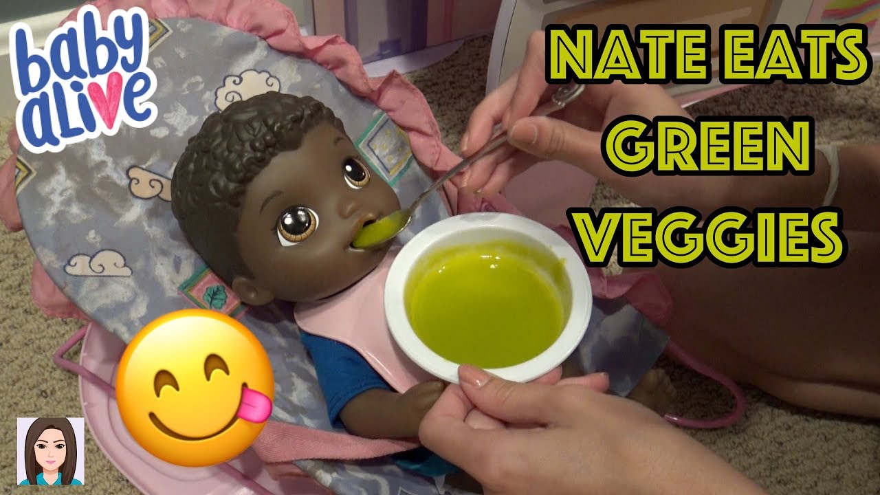 Baby Alive Boy Nate Eats Green Veggies!