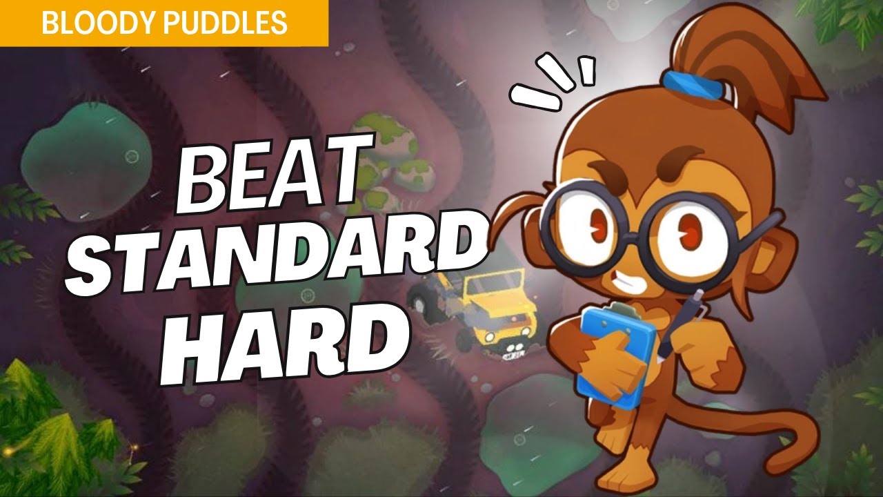 How to Beat Standard (Hard) on Bloody Puddles - BTD6 Strategy
