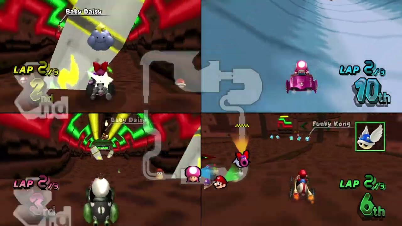 Mario Kart Wii Custom Tracks (Wiimms) ✦ 4 Players #791 (3 Tracks) Mirror